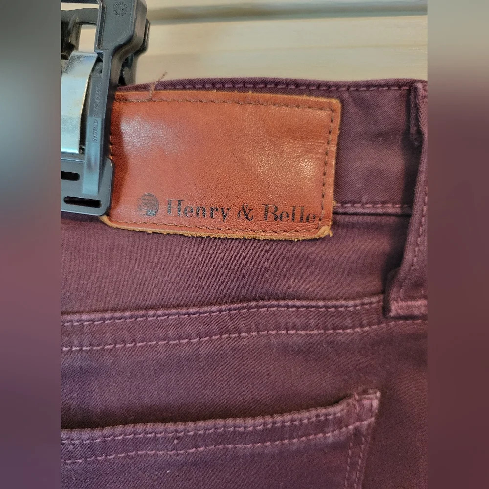Henry & Belle Signature Straight Purple Jeans - Picture 4 of 6